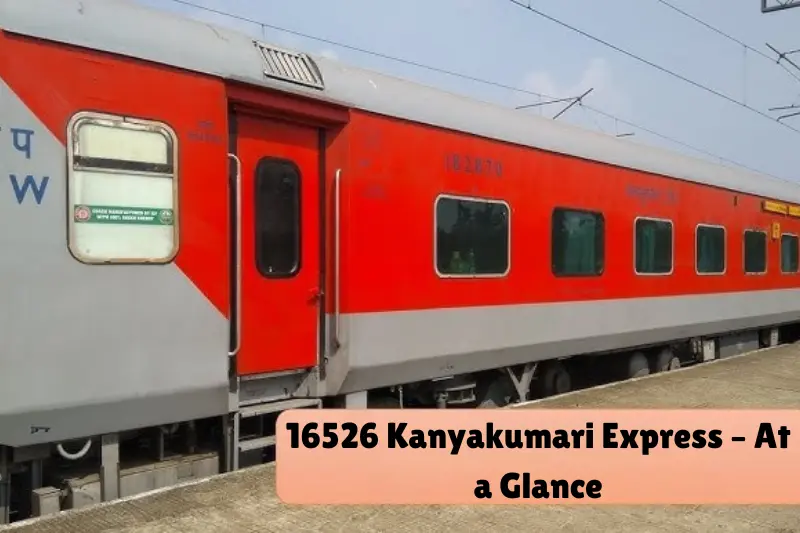 16526 kanyakumari express – at a glance
