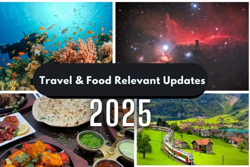 2025 travel and food relevent updates