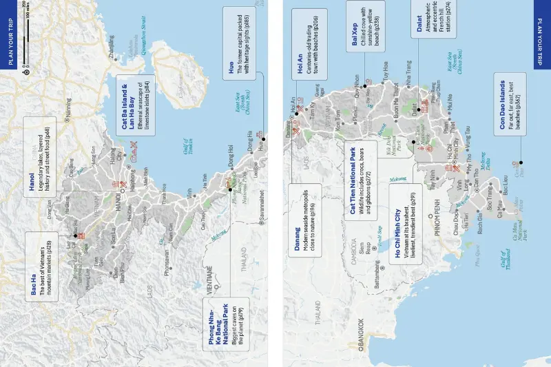 regions covered in lonely planet vietnam