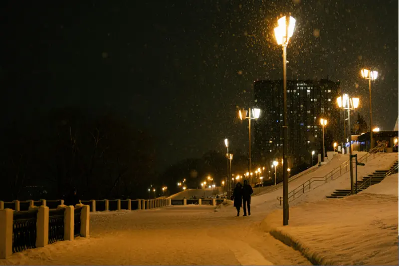 evening walk at goubert avenue