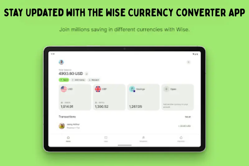stay updated with the wise currency converter app