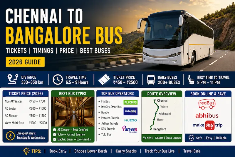 chennai to bangalore bus ticket price
