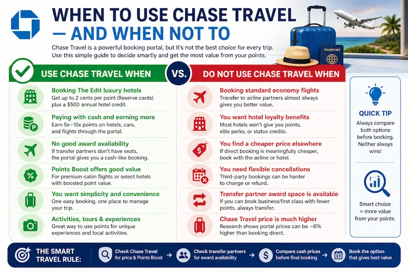 when to use chase travel — and when not to