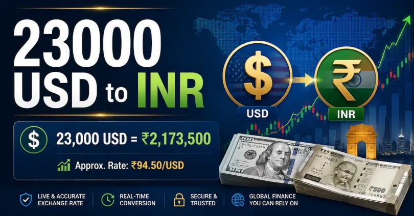 23000 usd to inr