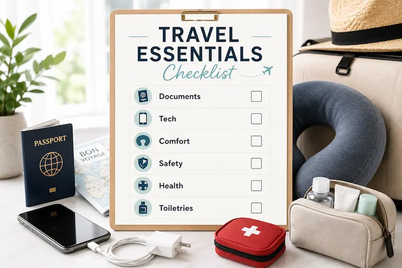 quick travel essentials checklist