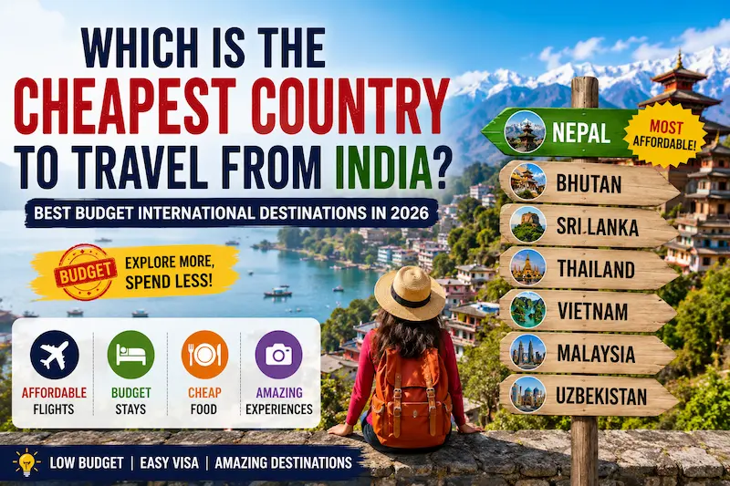 which is the cheapest country to travel from india