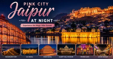 pink city jaipur at night