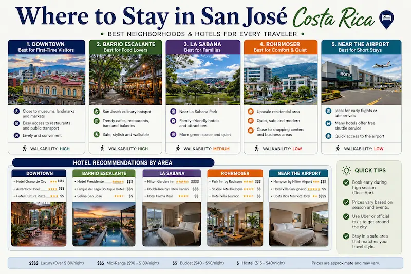 where to stay in san josé costa rica